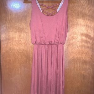 Lush Halter Sleeveless Dress Criss Cross Size S